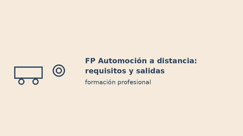 Imagen destacada de FP Automoción a distancia