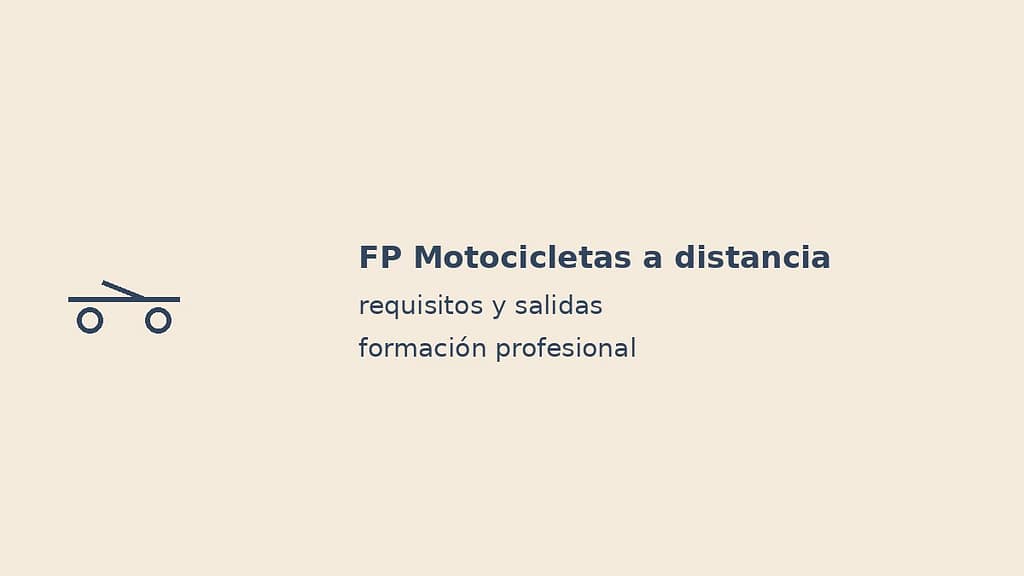 Imagen destacada de FP Motocicletas a distancia